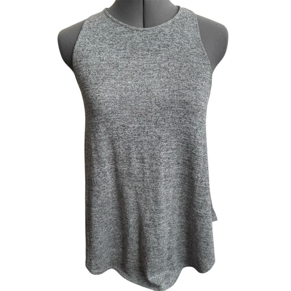 Wilfred Free Heather Grey Swing Tank Top Minimalist Soft Aritzia Casual Flowy